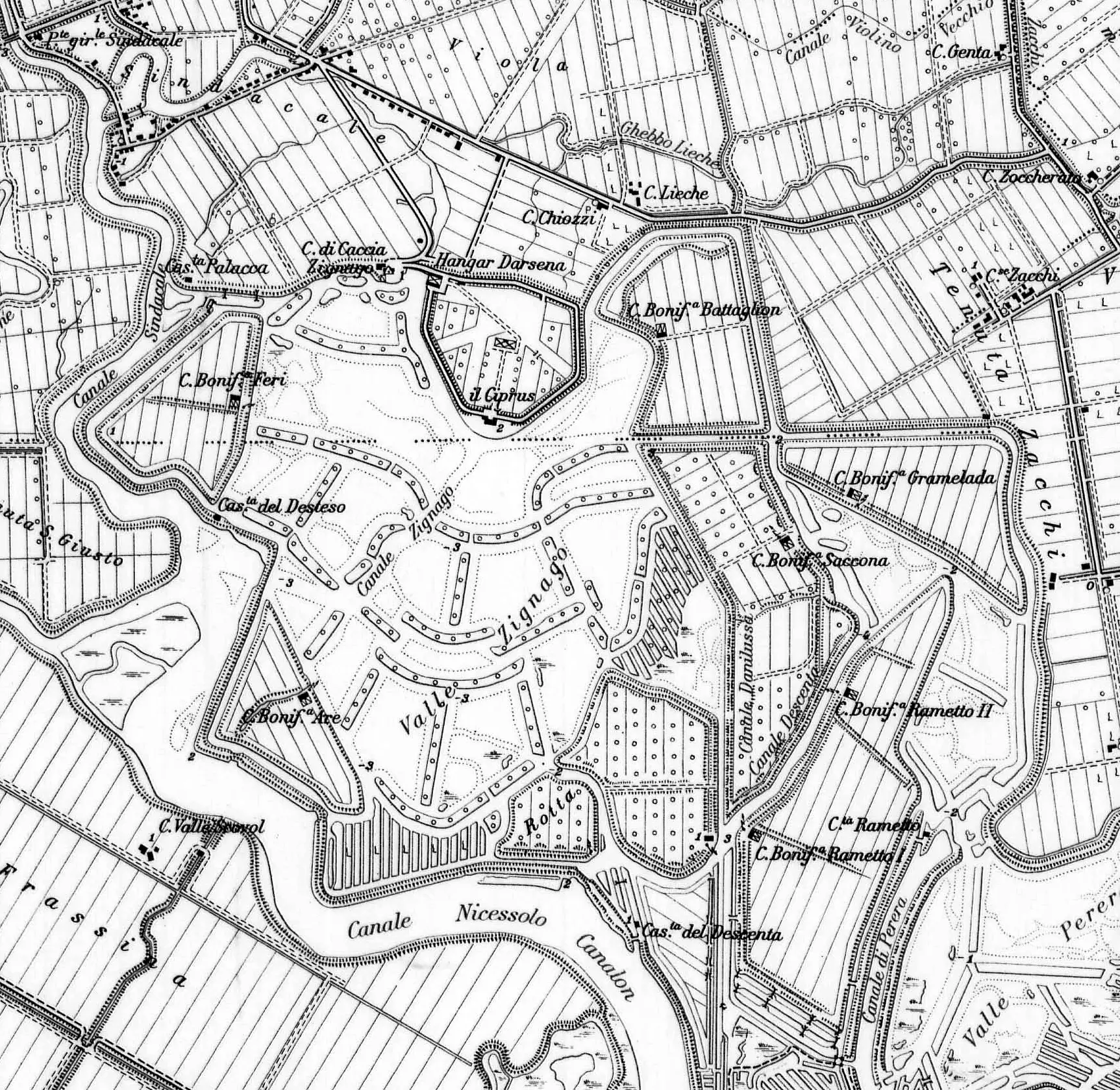 1954. Mappa I.G.M. (particolare)