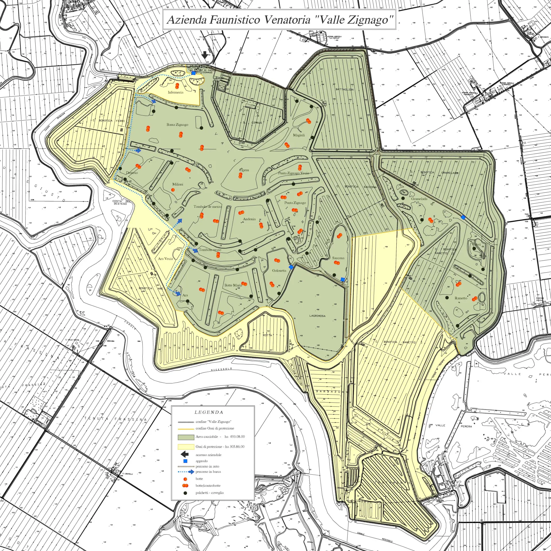 Area faunistica-venatoria [elaborazione di S. Nardo]